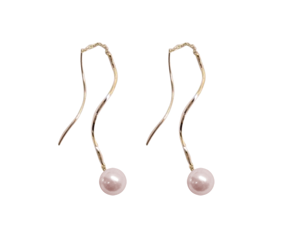 Spiral Threader Drops - Akoya Atelier