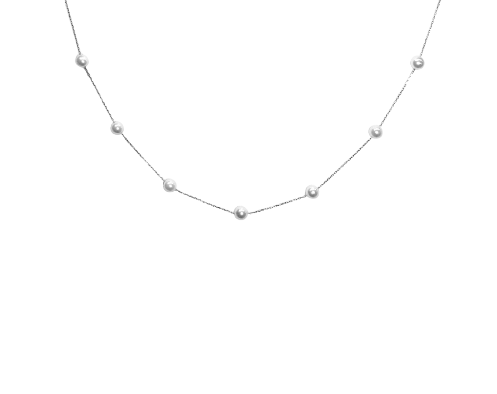Platinum Station Necklace