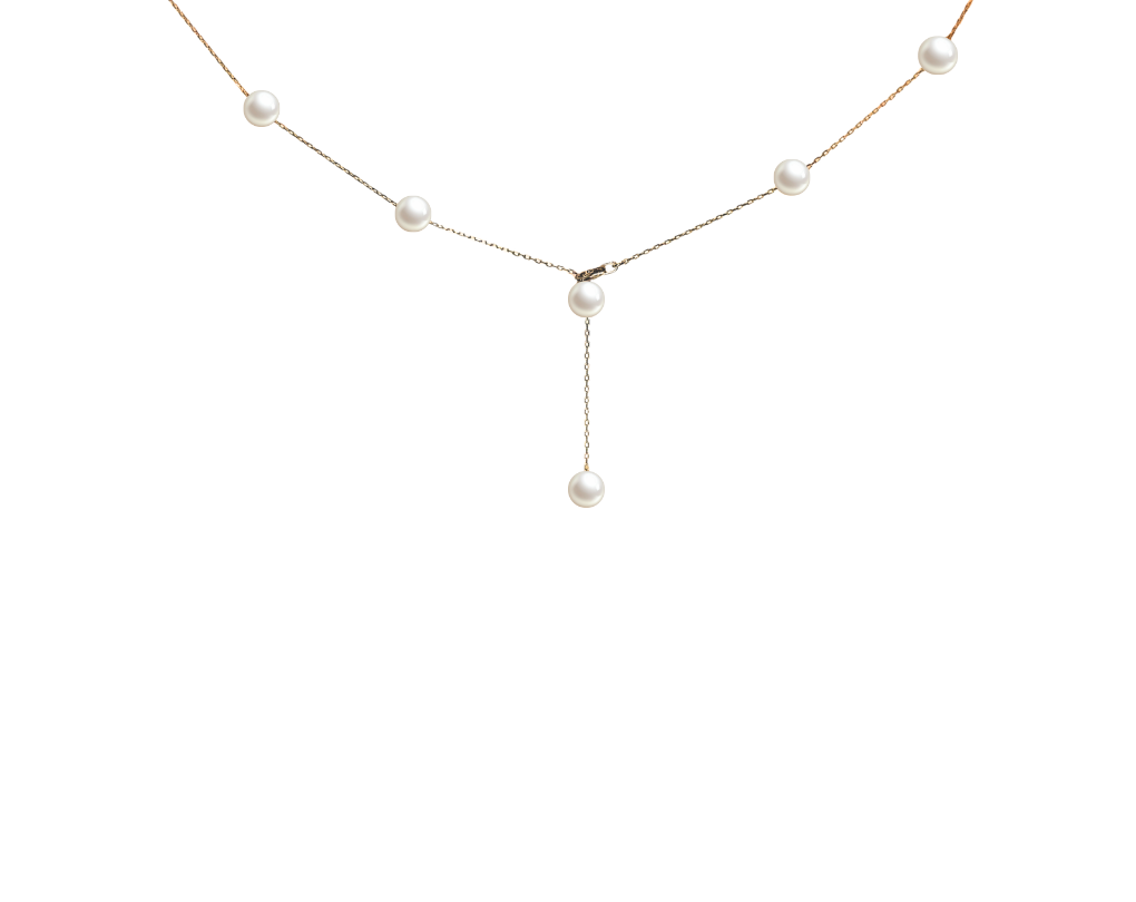 Akoya Pearl Petit Station Necklace