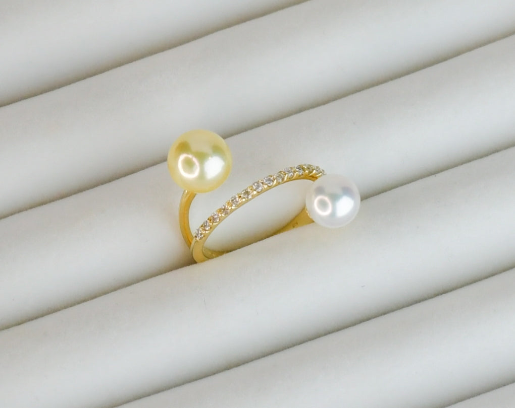 Floating Pearl Ring
