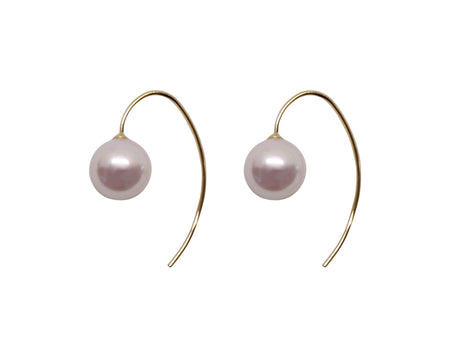 Smooth Bend Pearl Drops - Akoya Atelier
